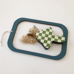 Checkered Framed Tall Mushroom