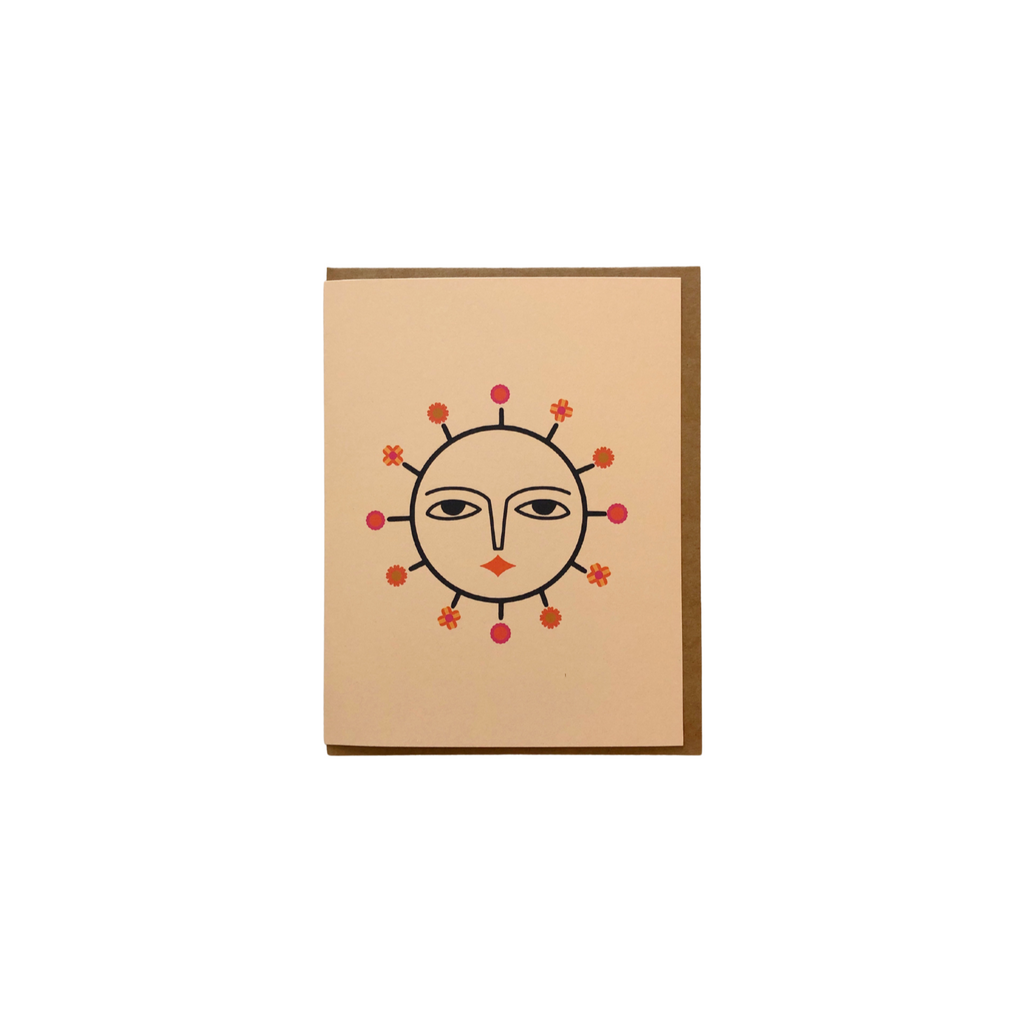 Flower Sun Folded Card