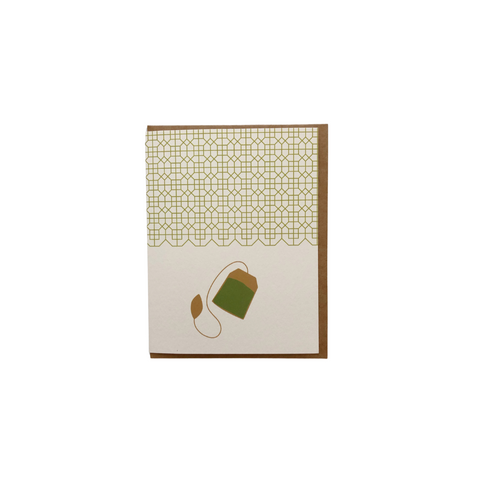 Green Tea Folded Card