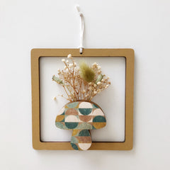 Groovy Framed Tall Mushroom