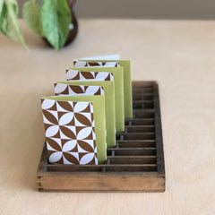 Brown Petals Mini Card