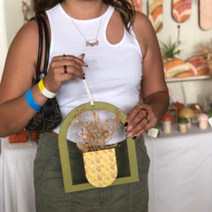 Framed Arch Pocket Geometric Wall Vase