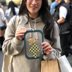 Checkered Framed Tall Mushroom