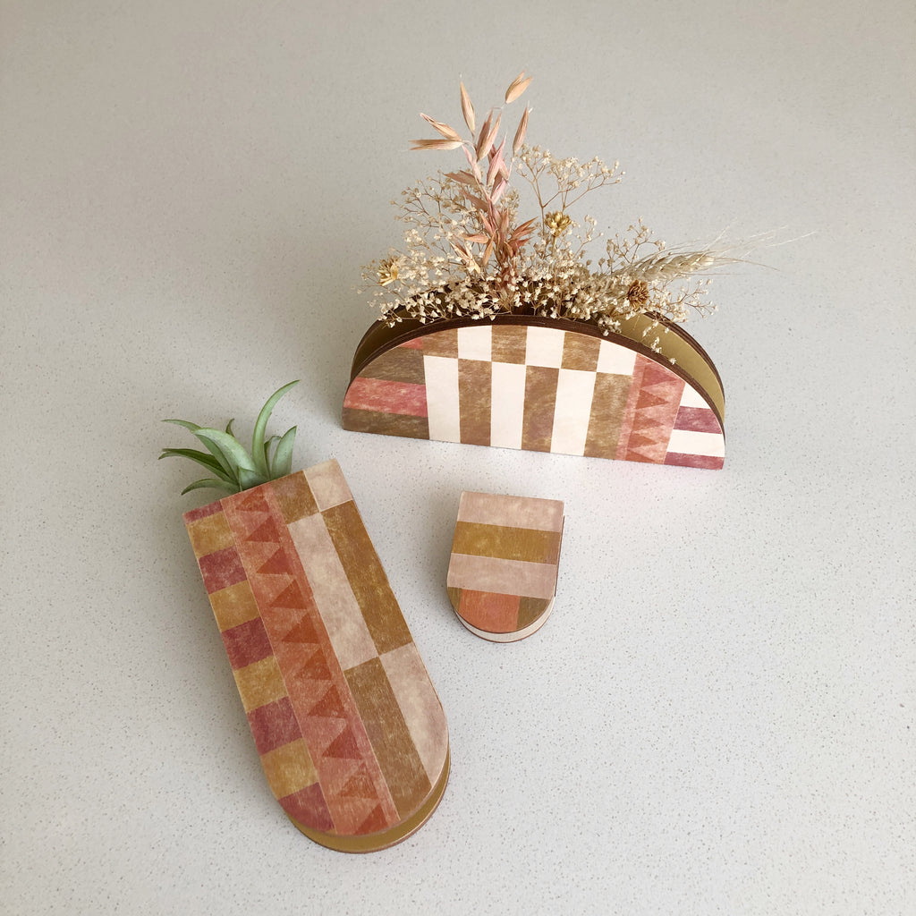 Dome Modern Quilt Wall + Tabletop Vase Planter