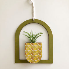 Framed Arch Pocket Geometric Wall Vase