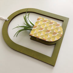 Framed Arch Pocket Geometric Wall Vase