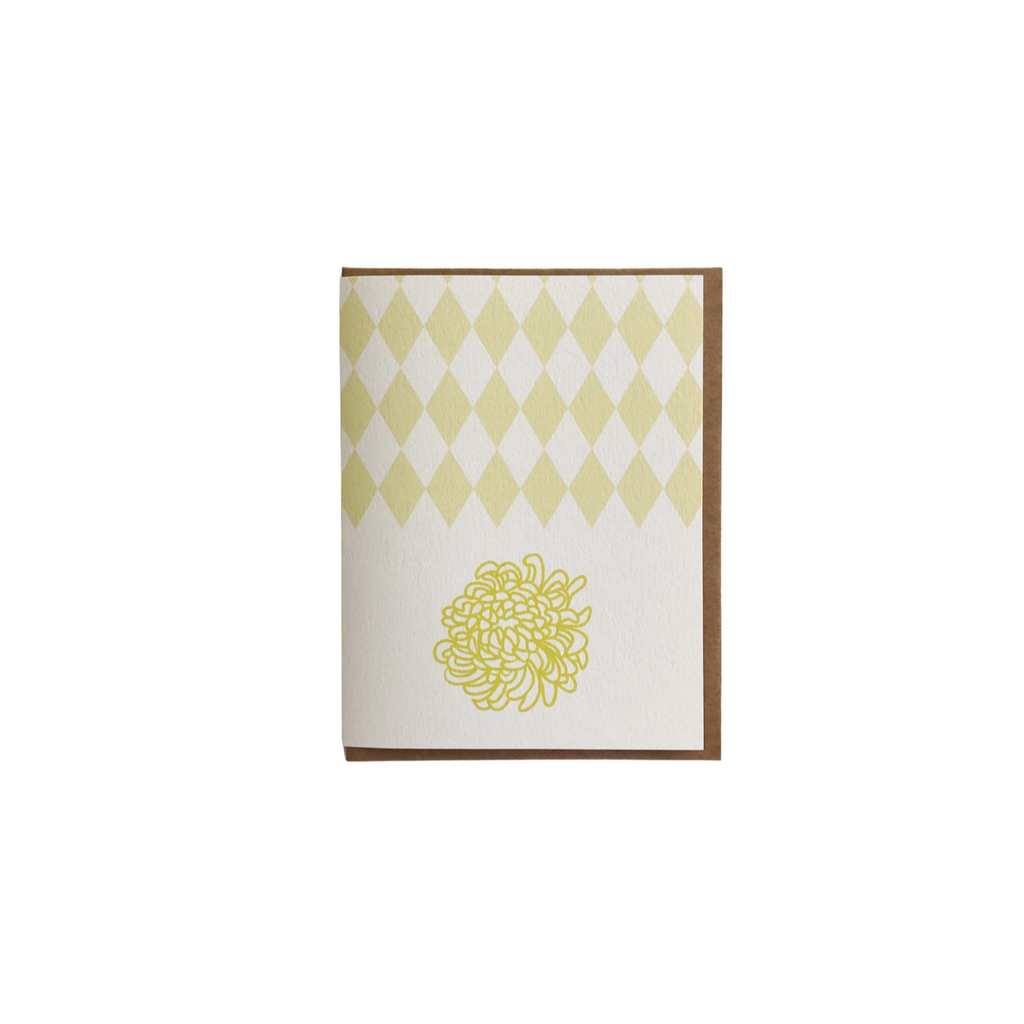 Chrysanthemum (Mum) Folded Card
