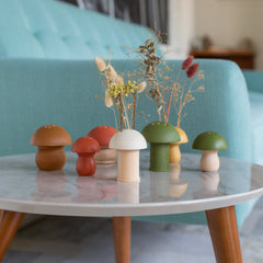 Mini Mushroom Vase - Painted Base