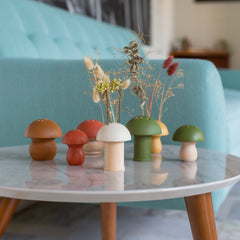 Large Mushroom Vase - Mid Modern Base