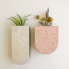 Mod Curves Skinny Pocket Wall Planter Vase