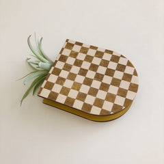 Checkered Pocket Wall Planter Vase