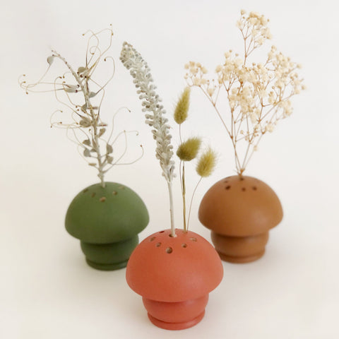 Large Mushroom Vase - Round Base