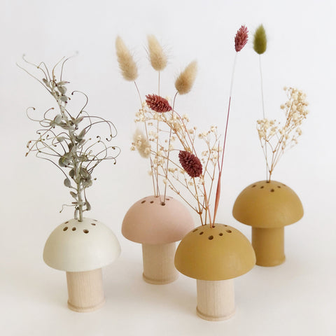 Large Mushroom Vase - Tall Base