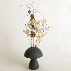 Large Mushroom Vase - Mid Modern Base