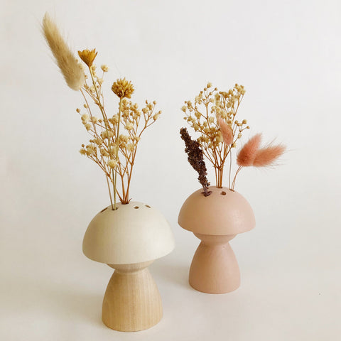 Small Mushroom Vase - Mid Modern Base
