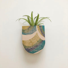 Abstract Pocket Wall Planter Vase
