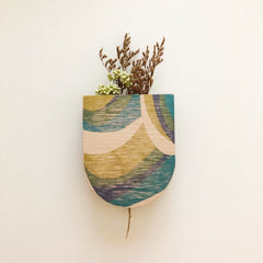 Abstract Pocket Wall Planter Vase