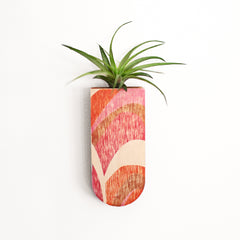 Abstract Skinny Pocket Wall Planter Vase