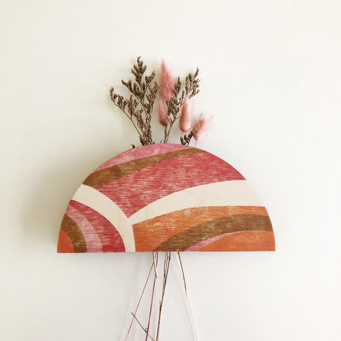 Abstract Dome Wall Vase Planter