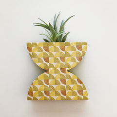 Double Dome Geometric Wall + Tabletop Vase Planter