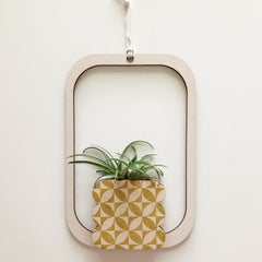 Framed Scallop Petals Wall Vase