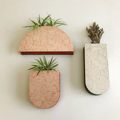 Mod Curves Dome Wall Vase Planter