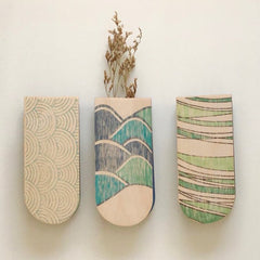 Riptide Skinny Pocket Wall Planter Vase